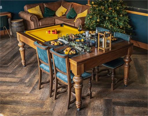 Signature Norton Pool Dining Table in Walnut: 7ft